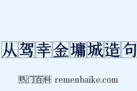从驾幸金墉城造句是什么意思的图片